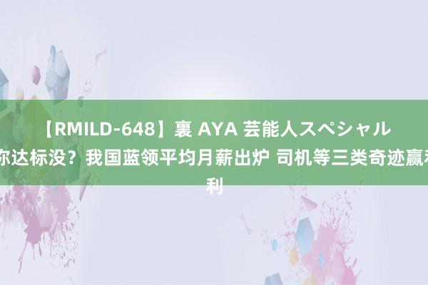 【RMILD-648】裏 AYA 芸能人スペシャル 你达标没？我国蓝领平均月薪出炉 司机等三类奇迹赢利