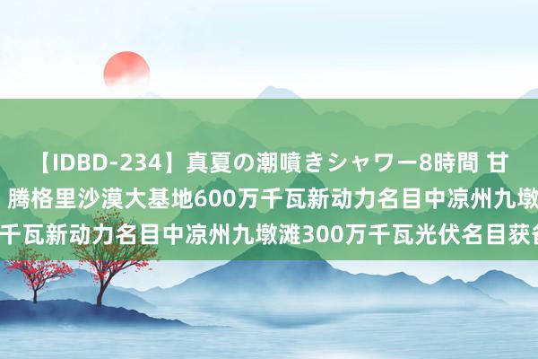 【IDBD-234】真夏の潮噴きシャワー8時間 甘肃动力(000791.SZ)：腾格里沙漠大基地600万千瓦新动力名目中凉州九墩滩300万千瓦光伏名目获备案